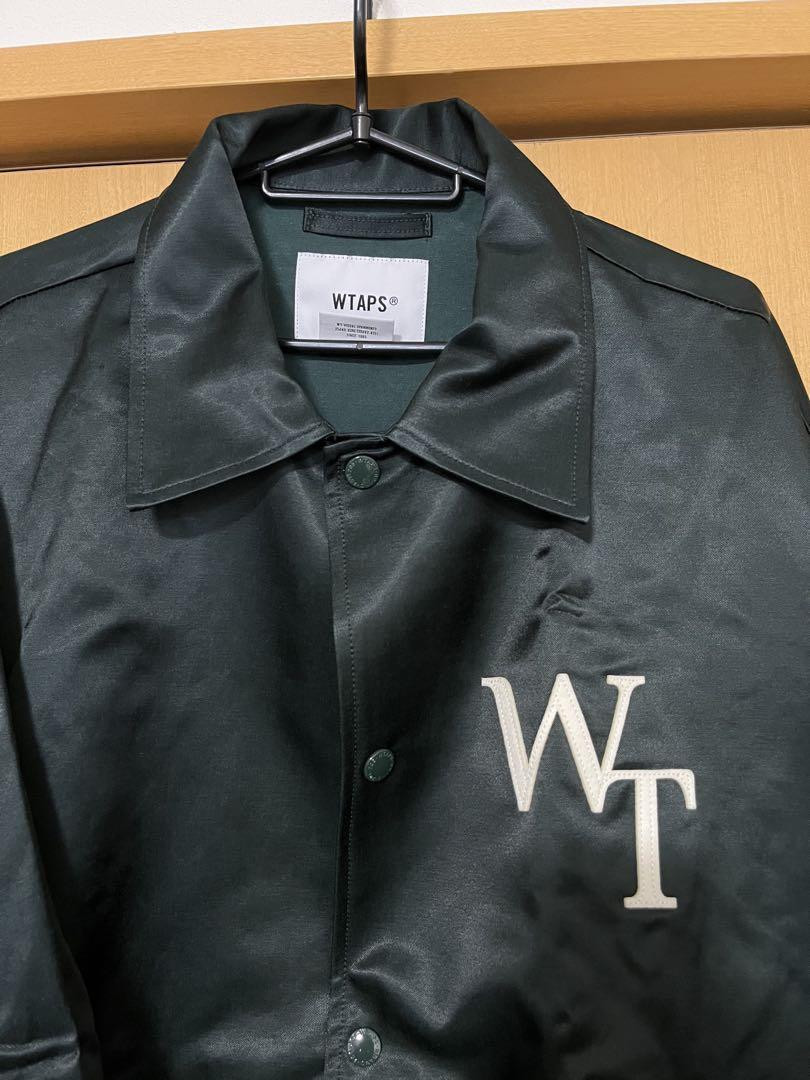 WTAPS Chief Jacket 24SS Green Satin Coach Jacket Size XL WTAPS Chief Jacket 24SS Green Satin Coach Jacket Size XL
