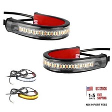 2PCS Motorcycle LED Turn Signal Light, Flexible Switchback Fork Turn Signal