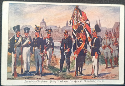 AK Regimentskarte Grenadier - Regiment (2. Brandenb.) No 12 1913 Henckel gel. AK