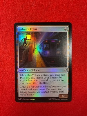 Subway Train - Foil - Marvel's Spider Man - Magic the Gathering - MTG