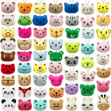 60 PCS Mini Animal Plush Toys Set Cute Small Animal Stuffed Toy Keychain for Par