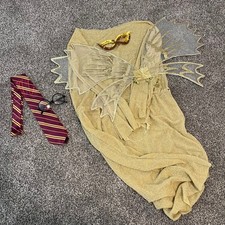 Harry Potter Golden Snitch Couples Costume Set Gold Dress L