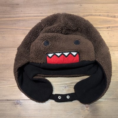 Rare 2014 Domo-Kun Ushanka Trapper Winter Hat Snap Scene NHK-TYO 