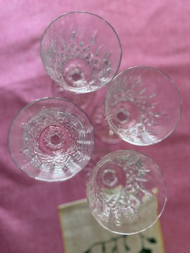 Vintage Atlantis Heavy Crysral Decanter with 4 Cut Crystal Glasses - Picture 7 of 13