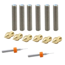 Extruder Head Kit Brass Nozzle+M6 Throat Tube+Drills for MK8 3D Printer-1.75mm b