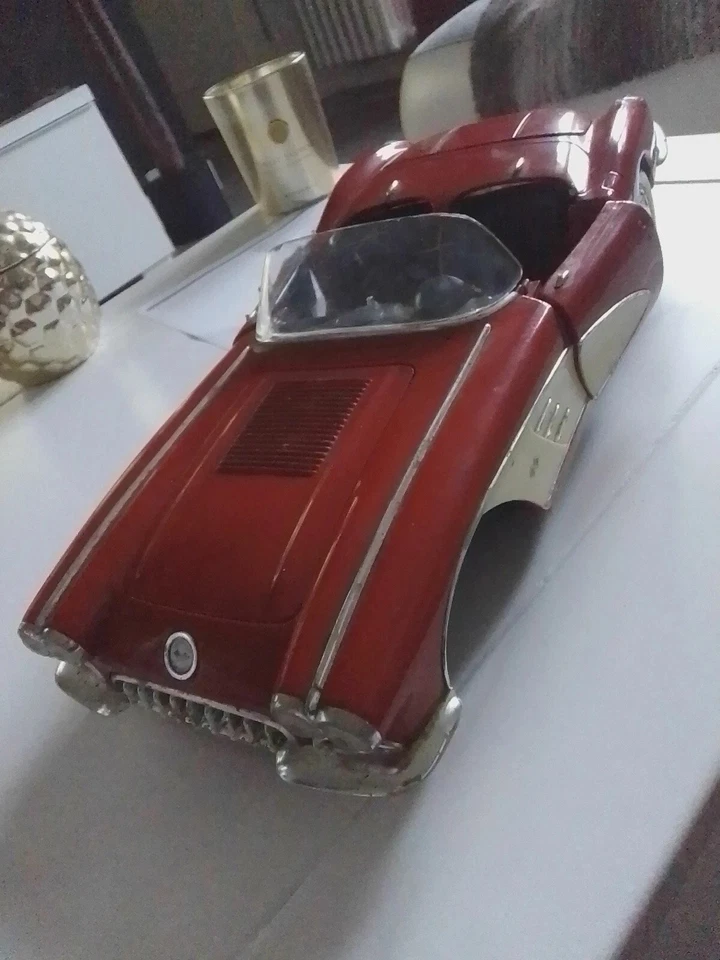 Rare !! CHEVROLET CORVETTE 1/12 Solido Voiture Américaine US 1958 Vintage 1/12 - Photo 1/1