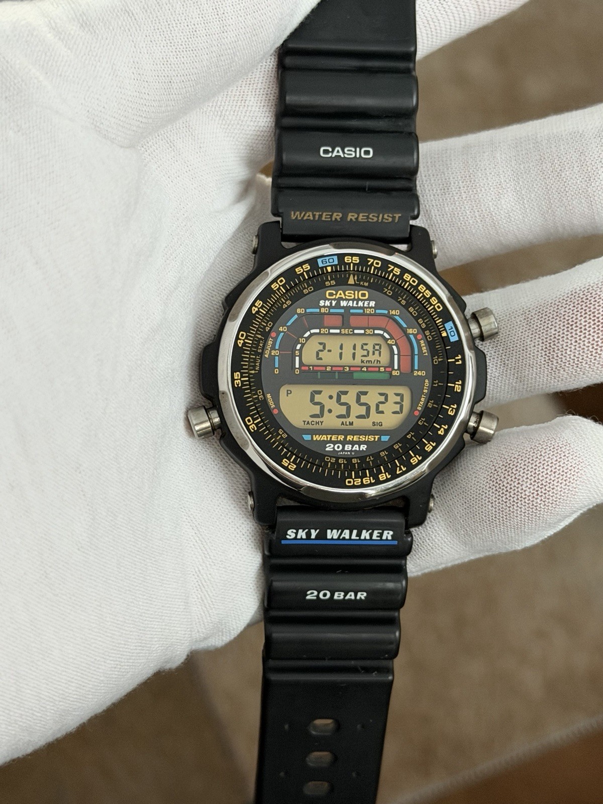 Rare Vintage Casio Sky Walker DW-401 Men’s Digital Sports Watch JDM 1980s