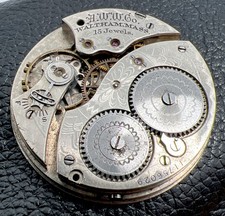 1902 Waltham 12s 15j Grade 220 Model 1894 Pocket Watch Movement Parts or Repair