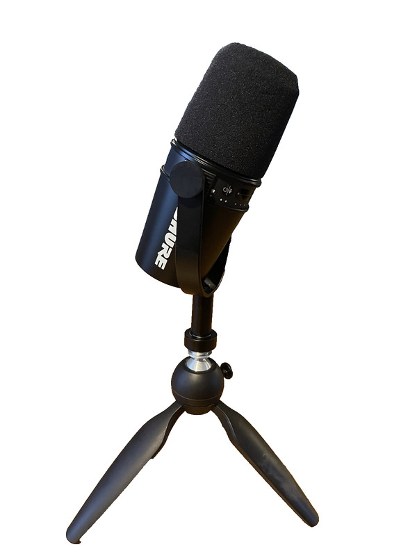Shure MV7 USB/XLR Podcast Microphone Black with Stand & USB Cable