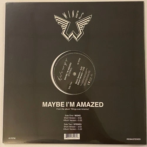 PAUL MCCARTNEY WINGS BEATLES MAYBE I'M AMAZED 2013 RSD VINYL RECORD 45 SEALED