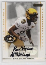 2009 Razor US Army All-American Bowl Auto Barkevious Mingo #HSAA-AU-44 Auto 0h1