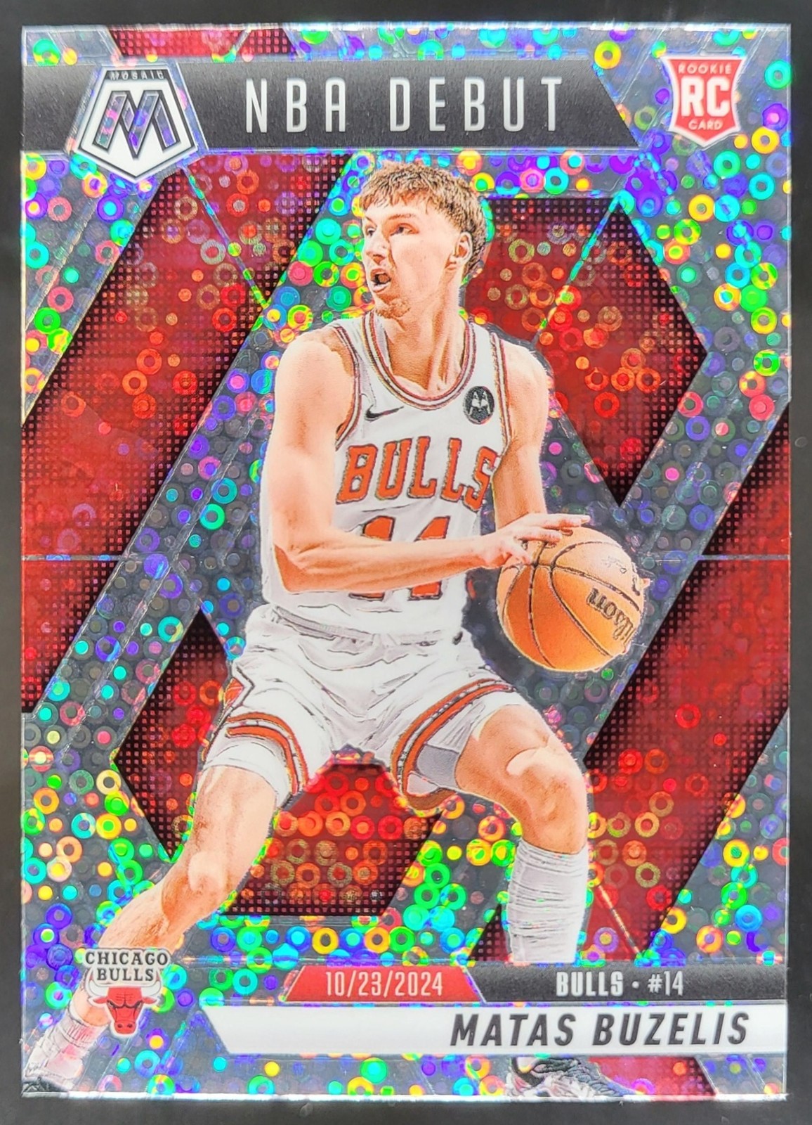 2024-25 Panini Mosaic Matas Buzelis Fast Break Silver NBA Debut Bulls MY