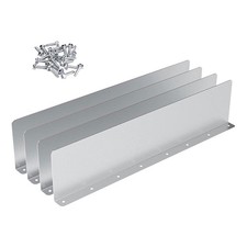 4x Rain Gutter Valley Roofing Gutter Guards with 32 Screws Aluminum Gutter