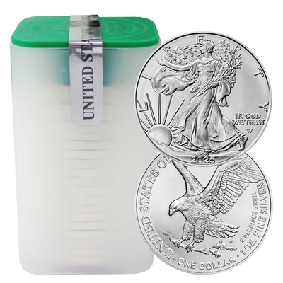#ad #ad Roll of 20 2025 $1 1 oz American Silver Eagle BU $1009.90