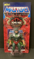 1985 Masters Of The Universe Vintage KING HISS      MOTU MOC Unpunched Case Fresh