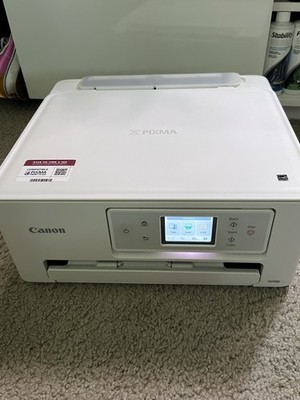 Canon - PIXMA TS7720 Wireless All-In-One Inkjet Printer - White- Working!