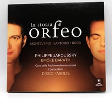 PHILIPPE JAROUSSKY La Storia di Orfeo Monteverdi Rossi Sartorio Baroque Opera CD