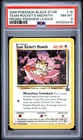 2000 POKEMON PROMO BLACK STAR POKEMON LEAGUE #18 TEAM ROCKET'S MEOWTH PSA 8