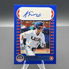 2025 Panini USA Stars & Stripes Andrew Jimenez Blue AUTO /100 Rookie