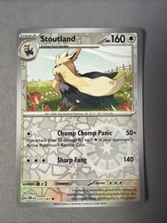 Stoutland 172/197 Obsidian Flames Reverse Holo Uncommon