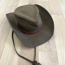 Vintage Dorfman Pacific Western Cowboy Hat Size Large Brown Felt Made in USA