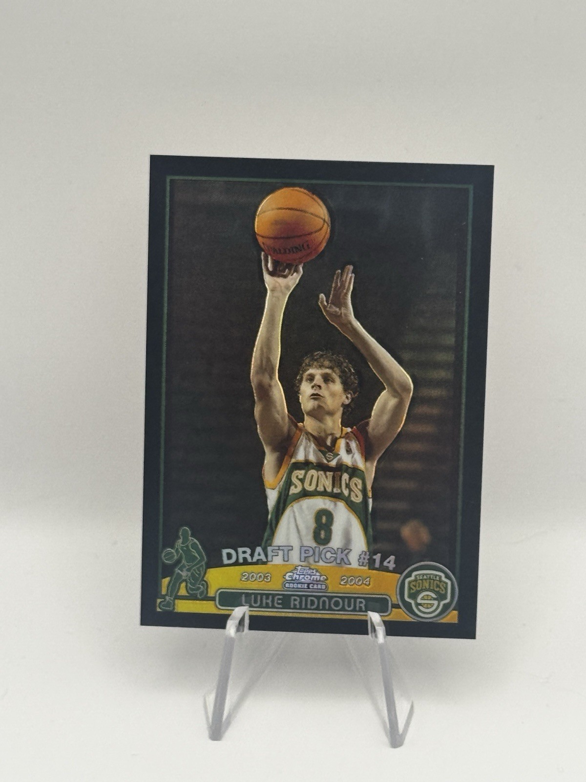 2003-04 Topps Chrome - Luke Ridnour #124Black Refractor /500 (RC)
