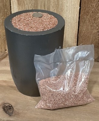 1lb Granular Copper Chop, Fine-Medium .999 Copper Shred Granules