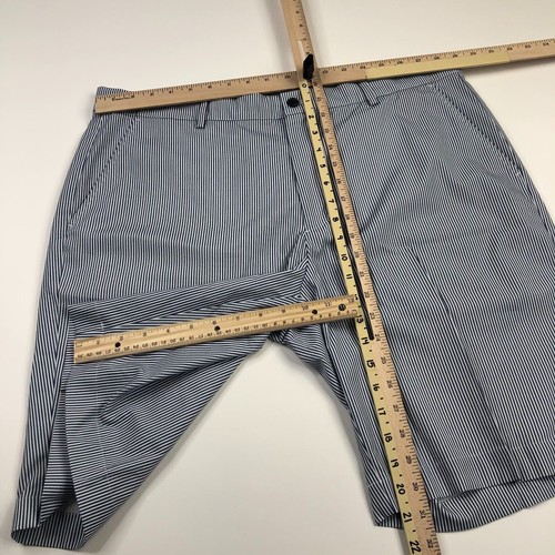 Greg Norman 38 (Fit 38W) Flat Golf Polyester Stretch 9.5" Shorts Blue - Picture 3 of 5