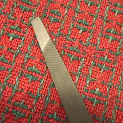 Vintage NICHOLSON 7" Slim Taper File Three Square Triangular USA 🇺🇸 New NOS - Picture 7 of 13