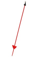 Metal Electric Fence Pigtail Post X25 (102CM Insulator Spring Steel Red Spare)