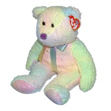Ty Large Plush Beanie Buddy - Groovy the Ty Dyed Bear MWMT