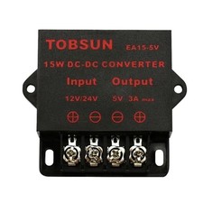 DC-DC Step Down Converter 12V/24V to 5V 3A Power Regulator