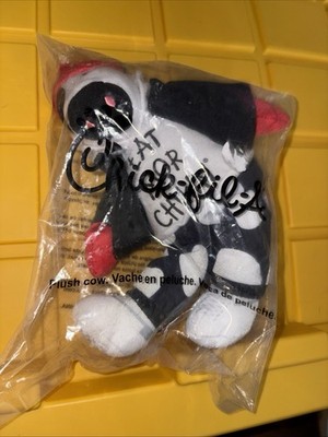 Chik Fil A Plush Cow Leather Jacket and Stocking Hat NEW