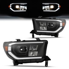 Lh Rh Black Led Headlights Projector For Toyota Tundra 07-13 Sequoia 08-17 Lh Rh Black Led Headlights Projector For Toyota Tundra 07-13 Sequoia 08-17