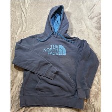 The North Face Mens Navy Blue Logo Pullover Hoodie Sweatshirt Size Medium