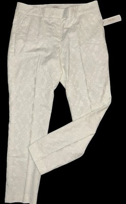 Laundry Shelli Segal 10 NWT Warm White Pants Cottagecore Elegant Dressy