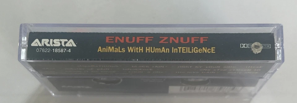 Enuff Z Nuff Animals With Human Intelligence Cassette Tape EX / EX - Image 4 of 4