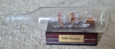 HMS Discovery Glass Boat In Bottle With Stand The Discovery.