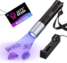 UV Light for Resin Curing, Portable Mini 365Nm UV Flashlight Black Light, Faster