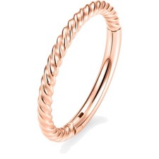 Nasenring Septum Piercing Edelstahl Klicker Schmuck 16G 10mm Rose Gold