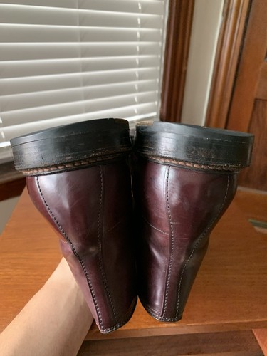ALDEN 13D #8 HORWEEN SHELL CORDOVAN HANDSEWN INDY BOOTS 13 D - Picture 20 of 24