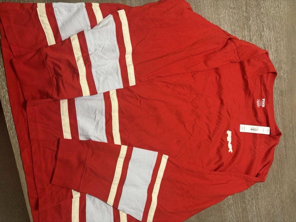 Conjunto de Sudadera y Pantalones de Sudadera ROSA Victoria’s Secret Rojo Talla L Nuevo Con Etiquetas Foto 3 de 4