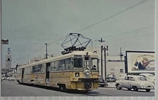 Vintage Postcard Key System Streetcar San Francisco California Railway Trolley