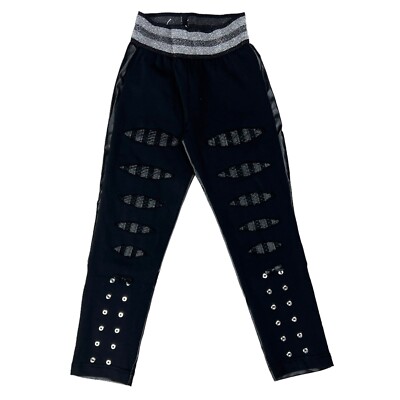 Please Mum Hose Trousers Jeans Kinder Jungen Mädchen schwarz Alter 12 Jahre UVP 89£ K316
