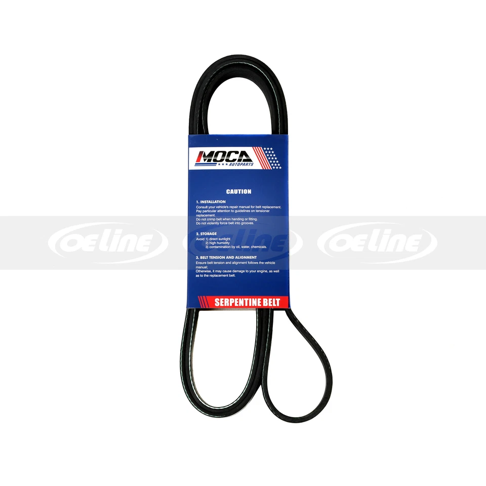 For Chevrolet GMC Audi Cadillac 4.3L 5.0L 5.7L EPDM Serpentine Belt 6PK2415 - Image 4 of 4