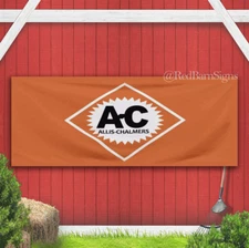 For Allis-Chalmers Banner Sign Tractor Farm Equipment Wall Decor