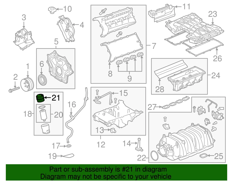 New Oil Filter Cap Cover for 2010-2020 Land Rover Range Rover 3.0L 5.0L LR019477 Foto 2 de 4