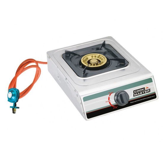 Cookmaster Single Portable Propane Gas Stove Burner BBQ Camp