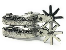  MEXICAN CHARRO SPURS. ESPUELAS CHARRAS. CHARRERIA. CHARRO SADDLE HORSE GEAR