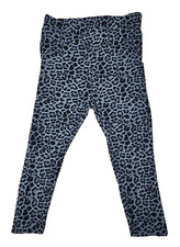 Leopard Print Leggings Gray And Black Estimated Size Small/Medium